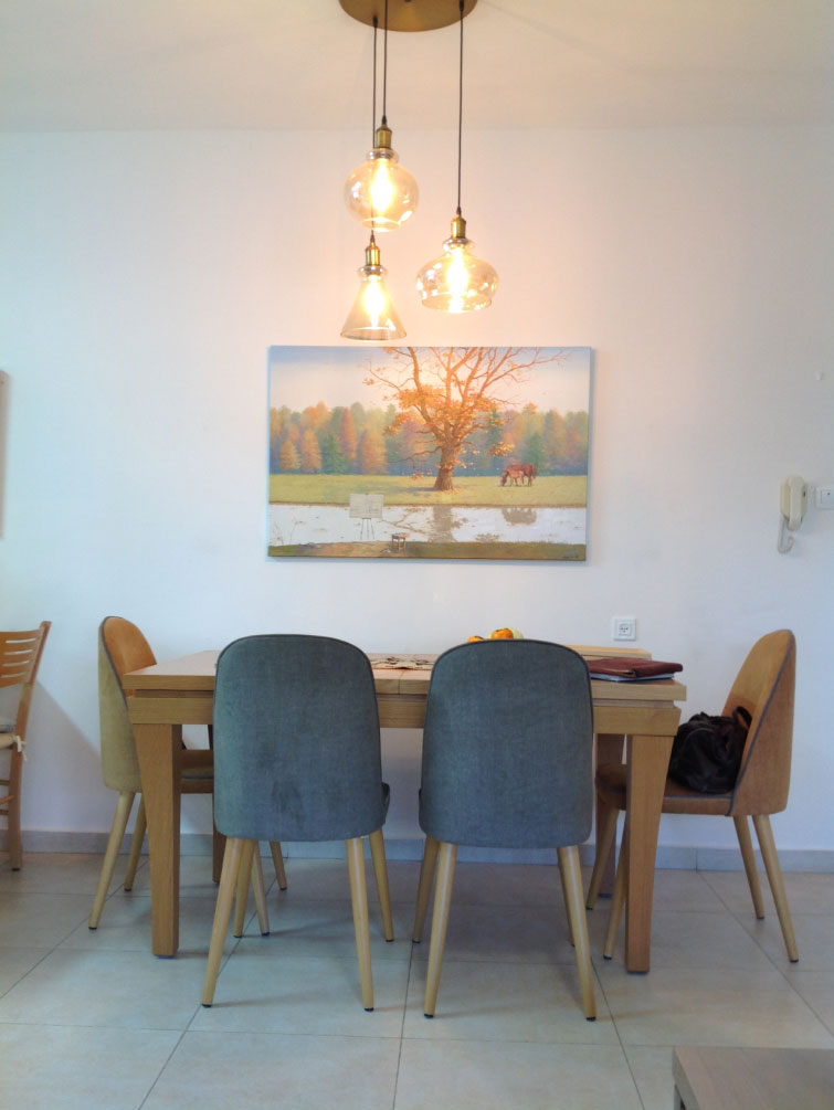 a group of pictures on a wall